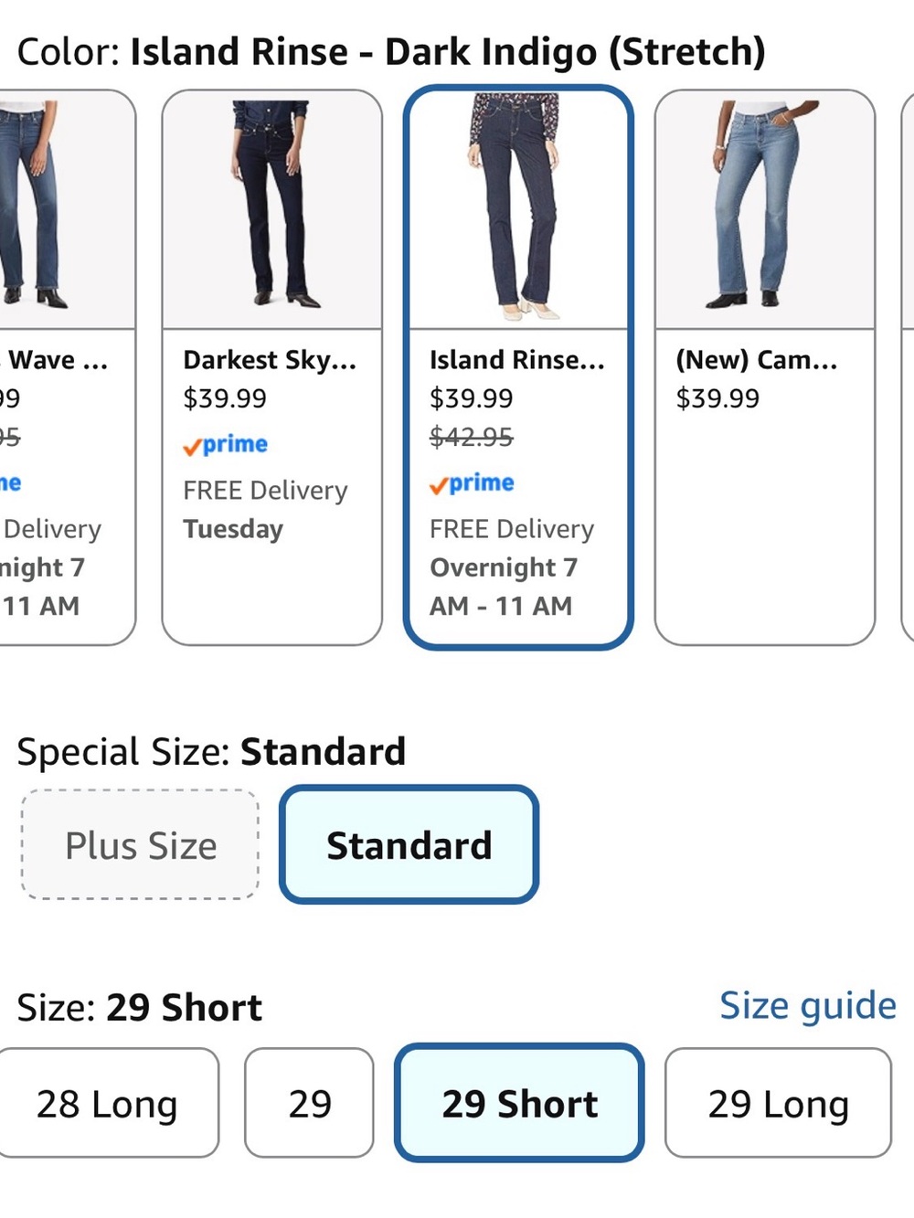 Levi's Women's Bootcut Jeans in Dark Indigo - Picture 5 of 5